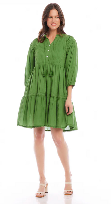 Tiered Dress, Green