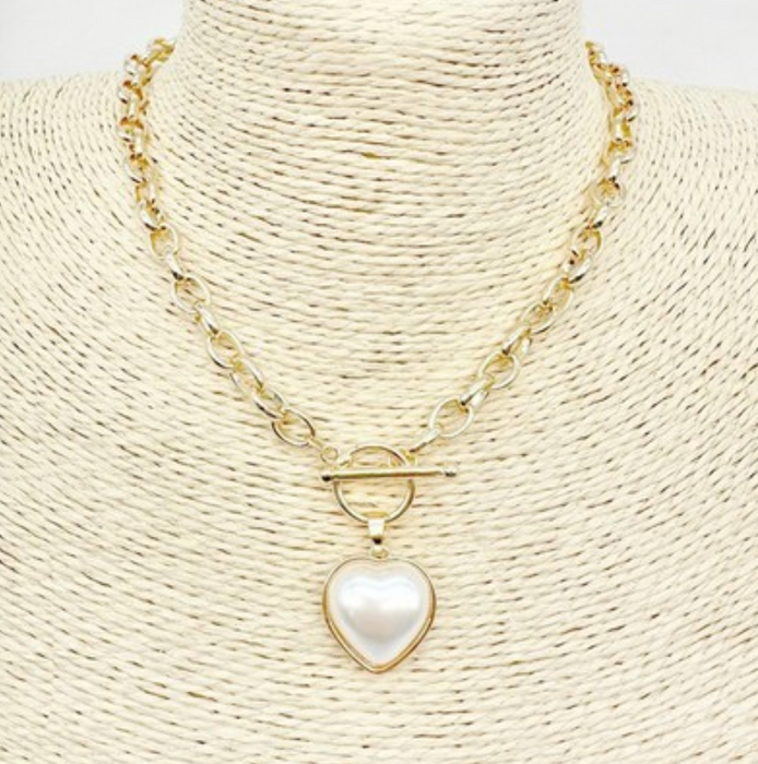 Necklace, Axle Gold Pearl