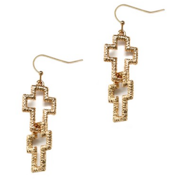 Earrings, Pilot Gold