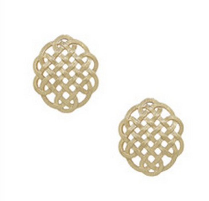 Earrings, Rice Gold