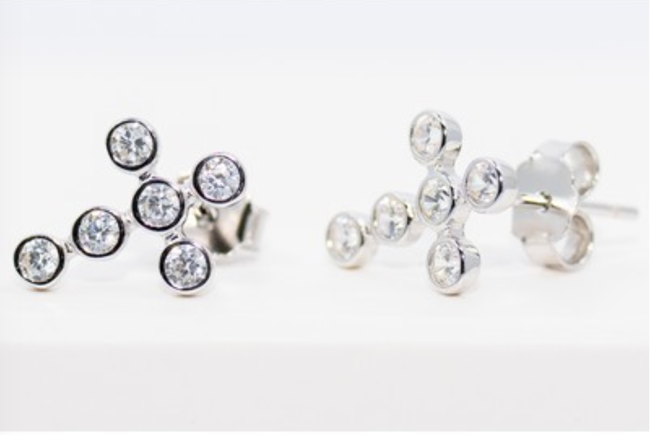 Earrings, Sheba Silver