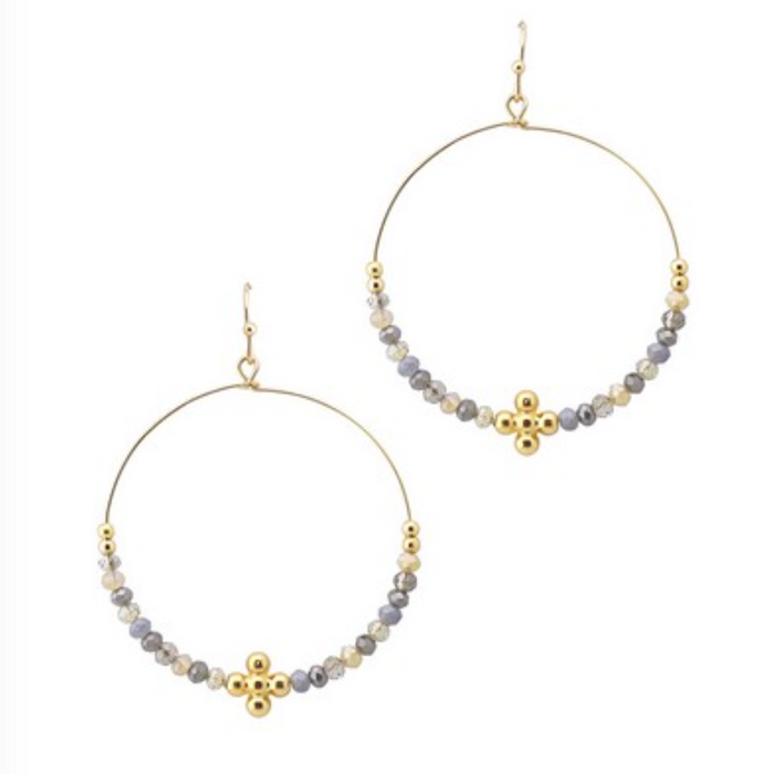 Earrings, Nova Gray Multi