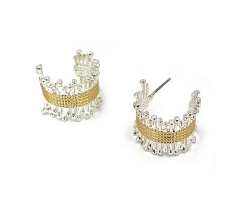 Earrings, Nyra Silver