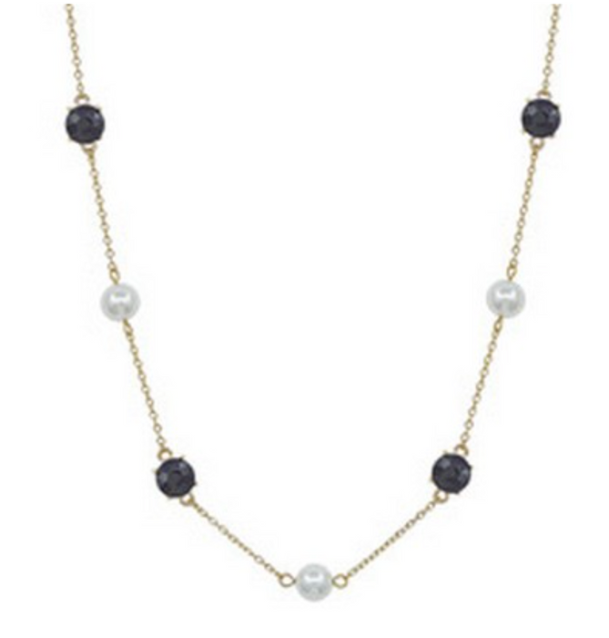 Necklace, Beiber Black Pearl