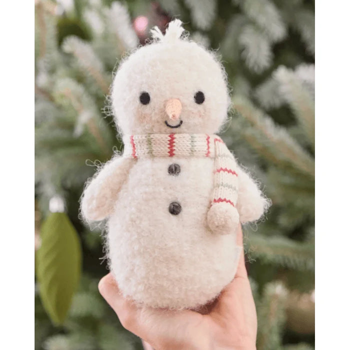 Cuddle + Kind Baby Snowman, Peppermint Stripe