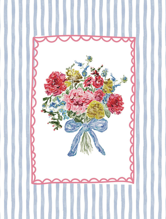 Boxed Folded Notes, Sweet Bouquet with Bow