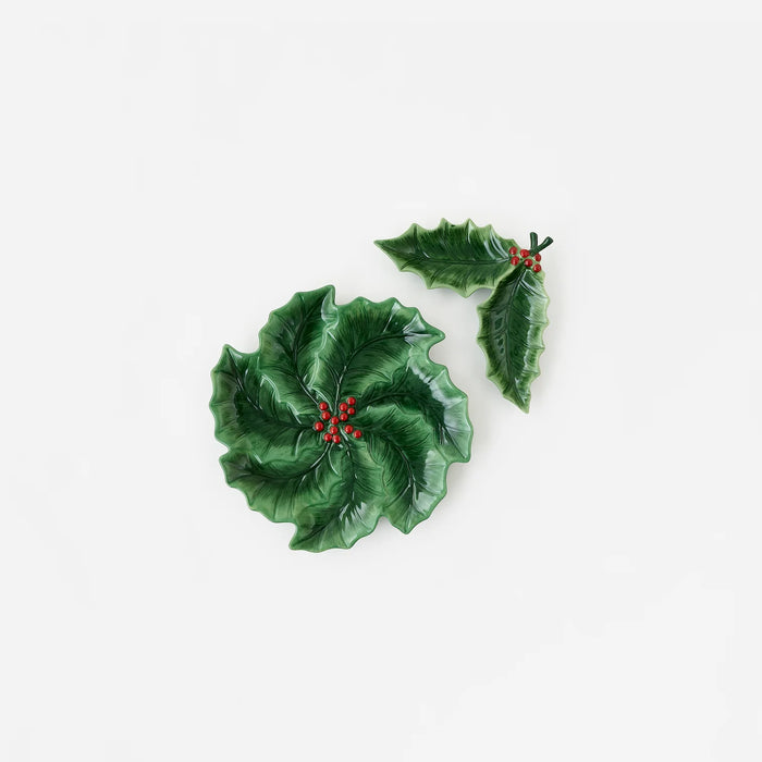 Holly Leaf Server, Set of 2