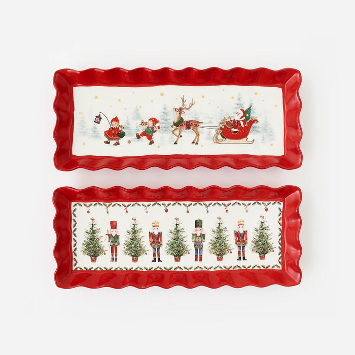 Ruffled Edge Tray, 2 Styles
