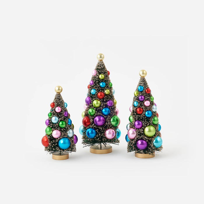 Gold Sisal Tree with Balls, 3 Sizes
