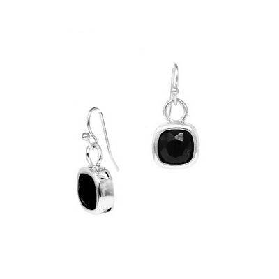 Earrings, Vedar, Silver Black