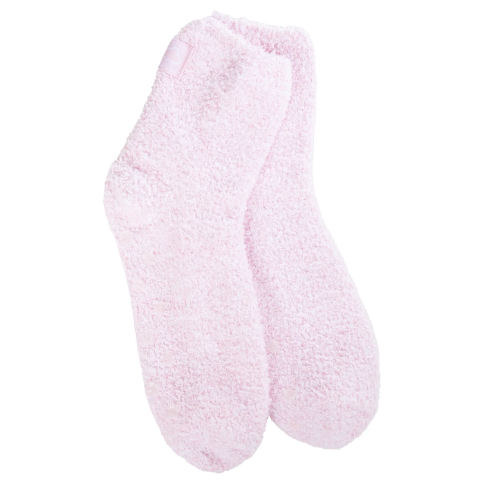 Cozy House Socks with Grippers, Pink