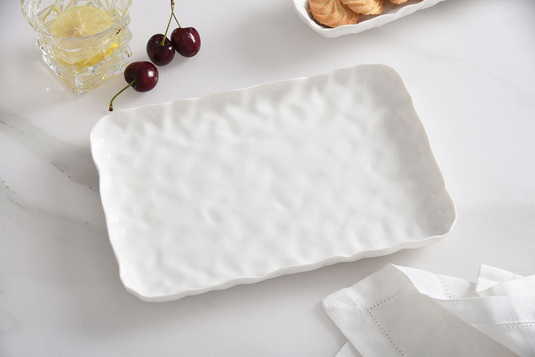 Pampa Bay Small Platter, White
