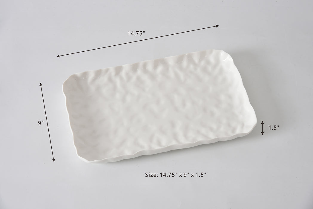 Pampa Bay Medium Platter, White