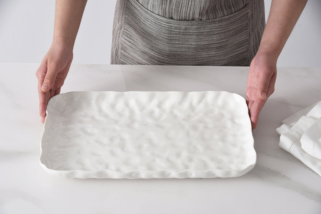 Pampa Bay Medium Platter, White
