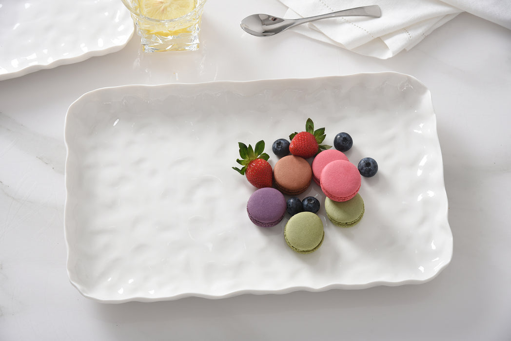 Pampa Bay Medium Platter, White