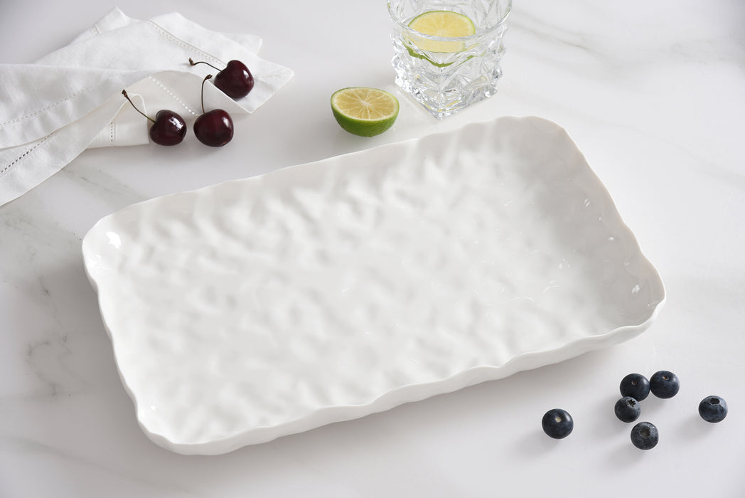 Pampa Bay Medium Platter, White
