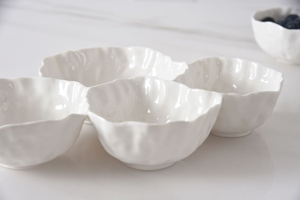 Pampa Bay 4 Section Server, White