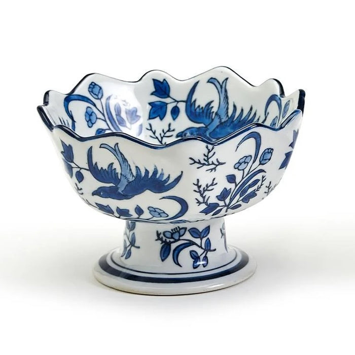 Scalloped Edge Footed Bowl