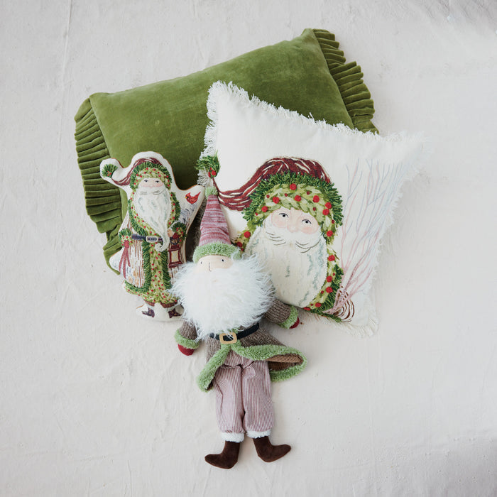 Throw Pillow, Printed with Santa