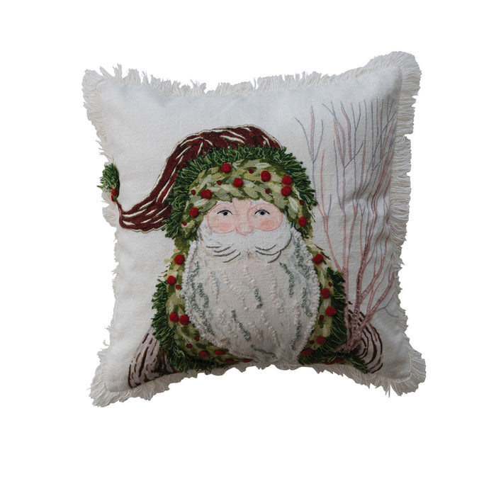 Throw Pillow, Printed with Santa