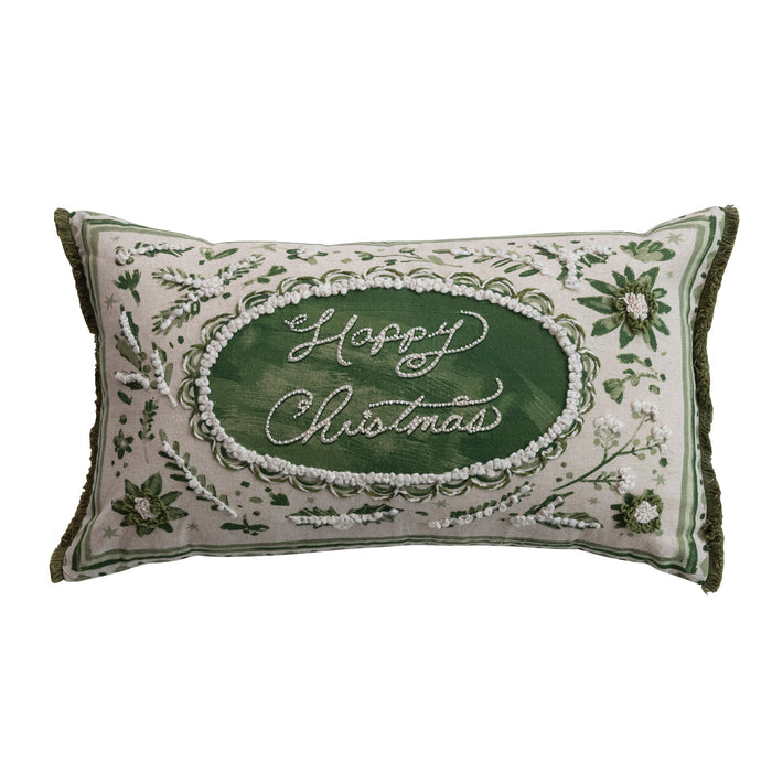 Throw Pillow, Cotton & Linen Lumbar