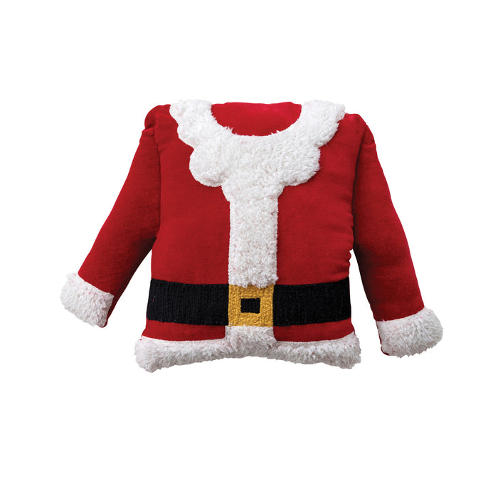 Throw Pillow, Cotton Velvet Santa Coat
