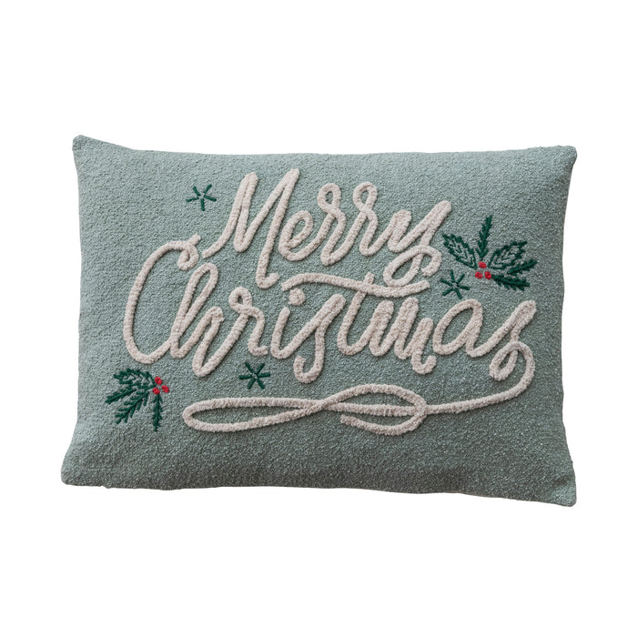 Throw Pillow, with Chenille Embroidery
