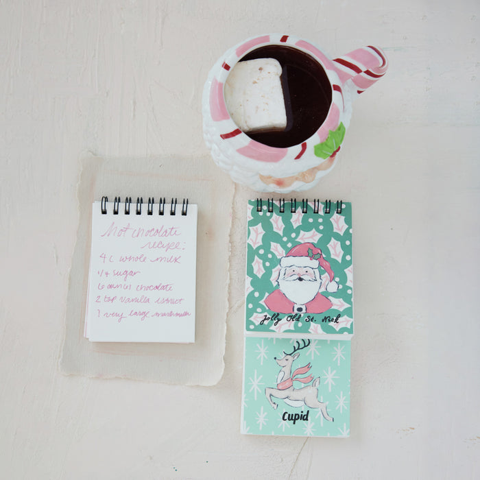 Hand-Painted Ceramic Santa Head Shaped Mug