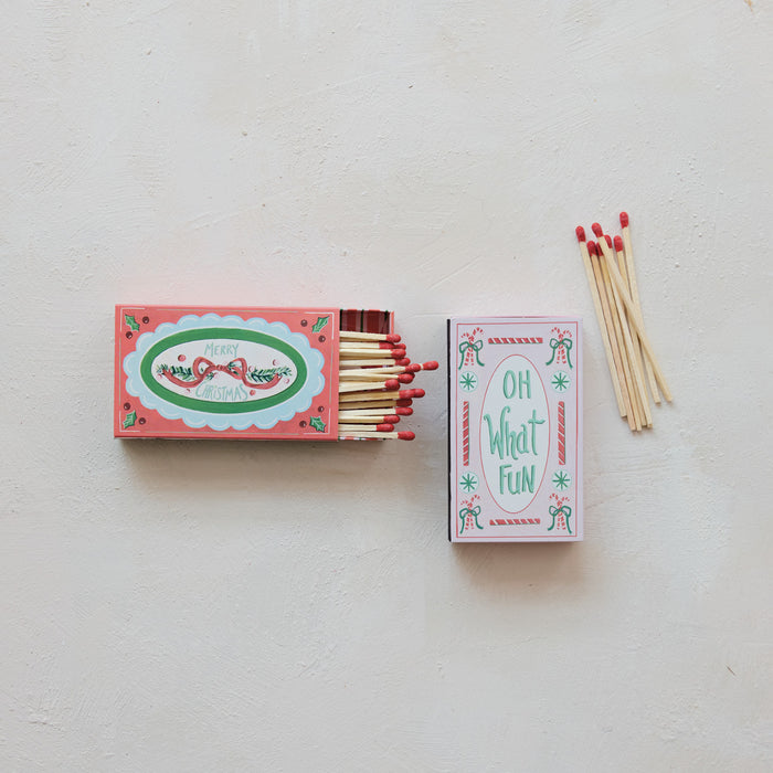 Safety Matchbox, Holiday Design, 2 Styles