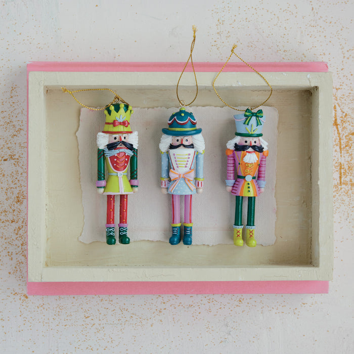 Resin Nutcracker Ornament, 3 Styles