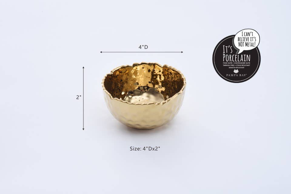 Pampa Bay Snack Bowl, Gold