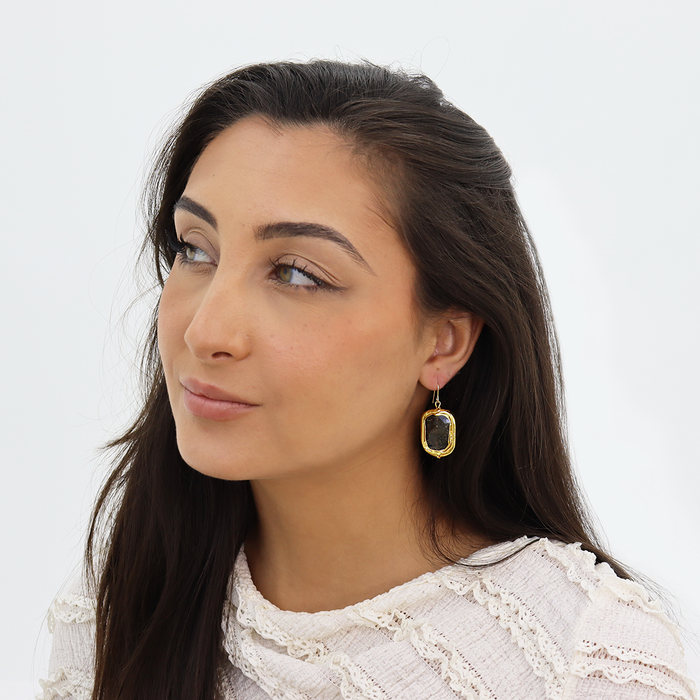 Earrings, Labradorite Dangle