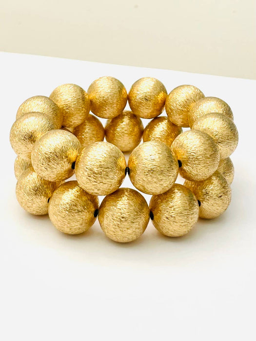 Bracelet, BIG Ball, Brushed Gold