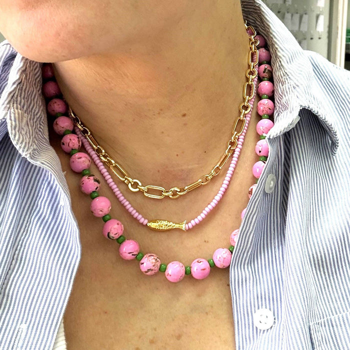 Necklace, Desert Bloom Lilac