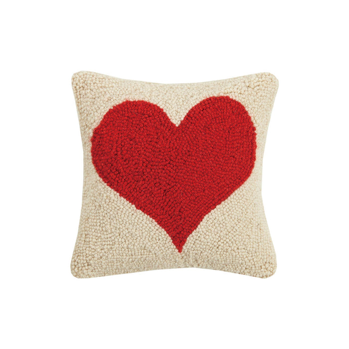 Red Heart Hook Pillow - Valentine's Day