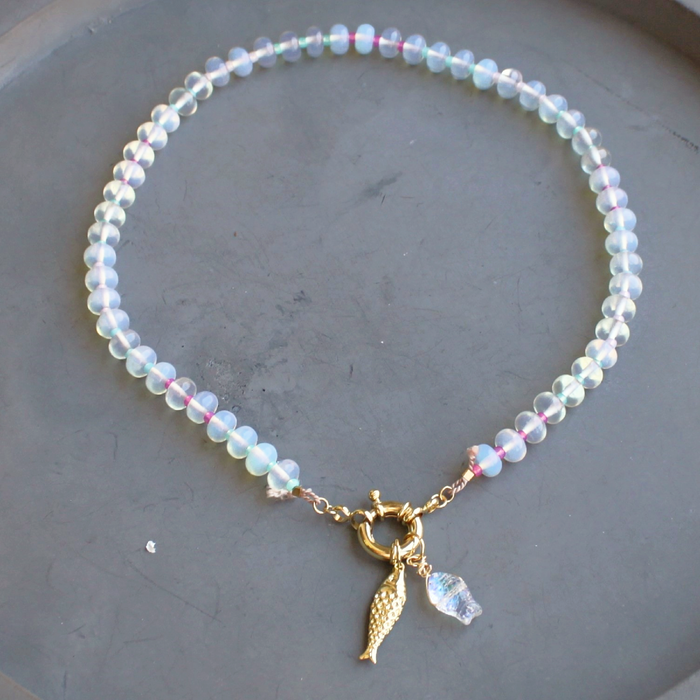 Necklace, Mirage Stone Candy Fish