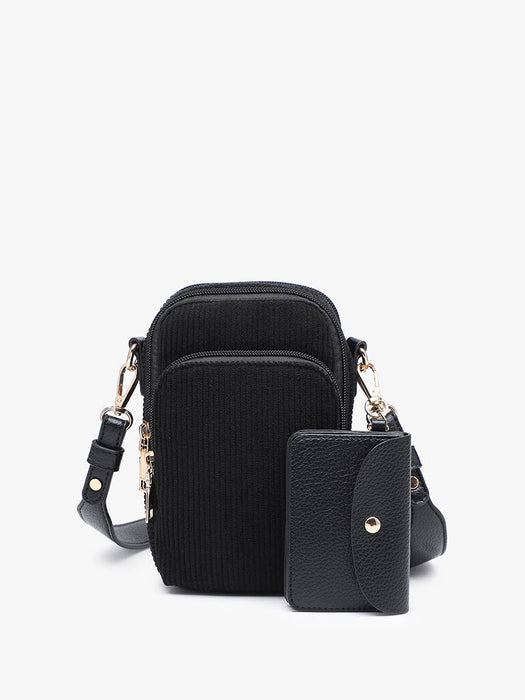 Parker Corduroy 3 Compartment Crossbody