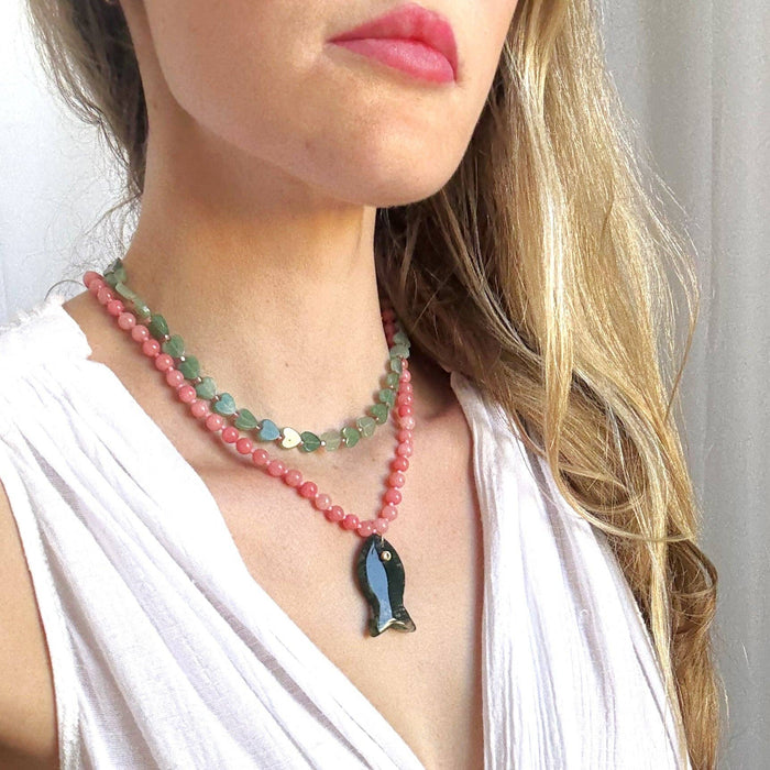 Necklace, Calla Beaded