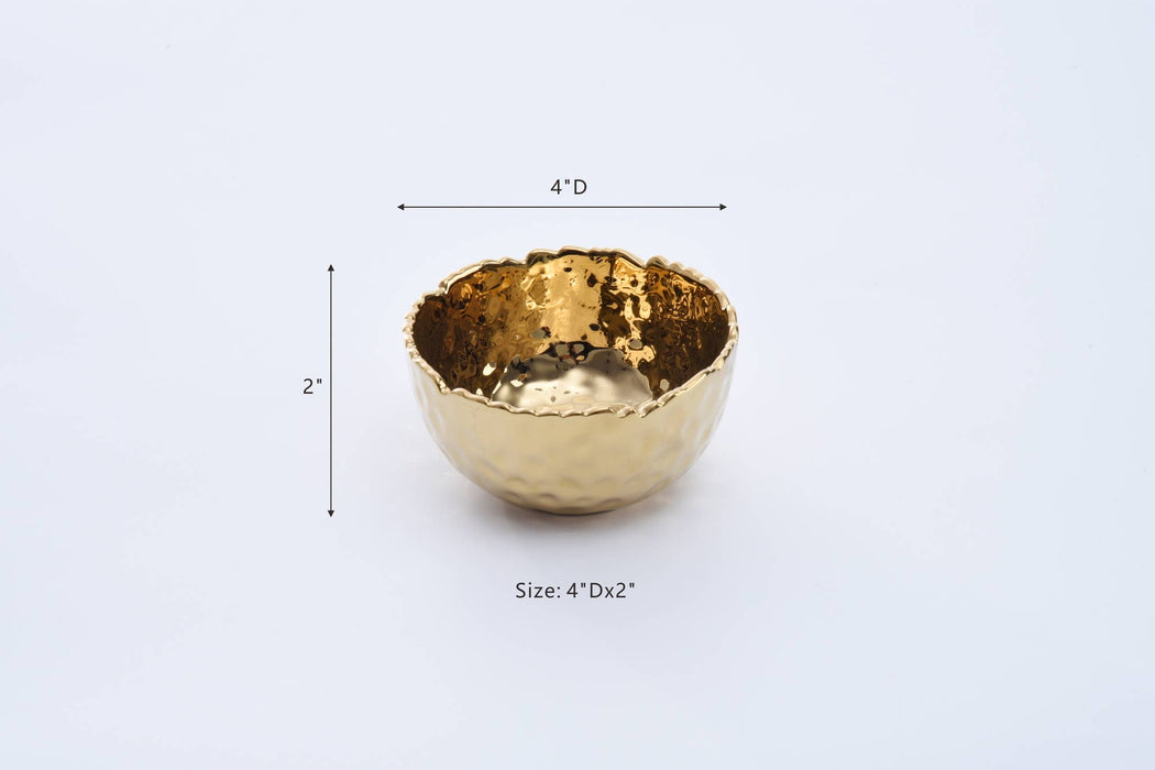 Pampa Bay Snack Bowl, Gold