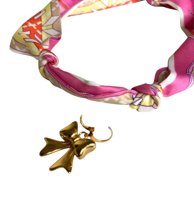 Wynne scarf necklace, Pink
