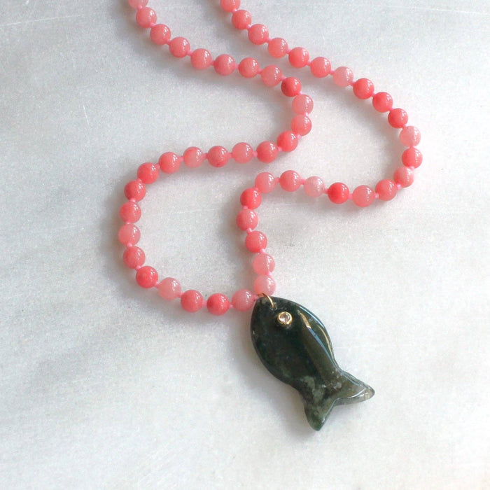 Necklace, Calla Beaded