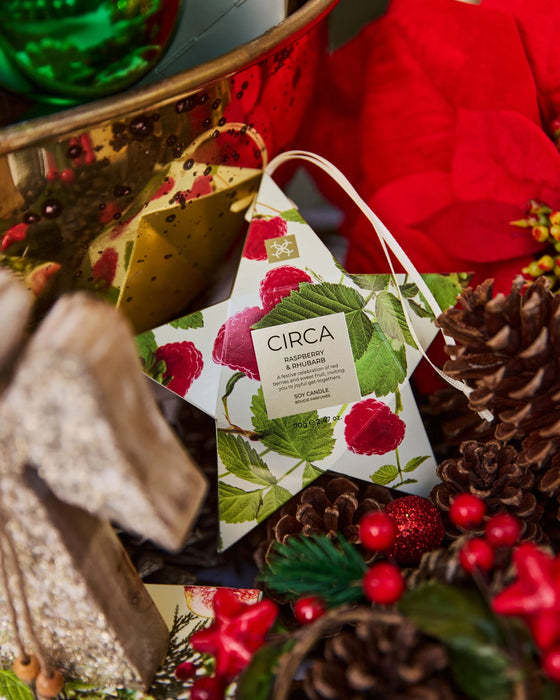 Candle Bauble, Raspberry & Rhubarb