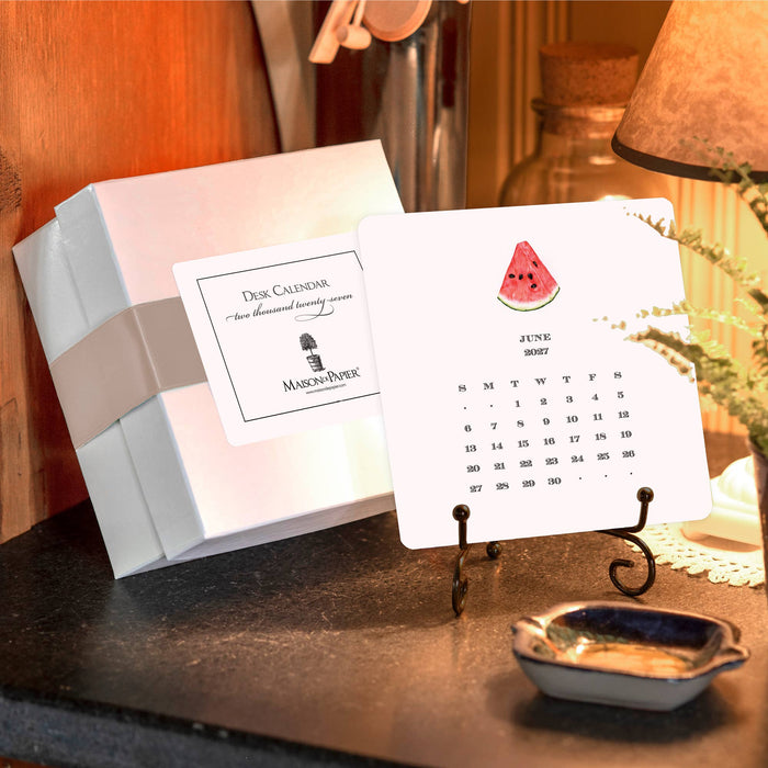 2027 Desk Calendar with Easel