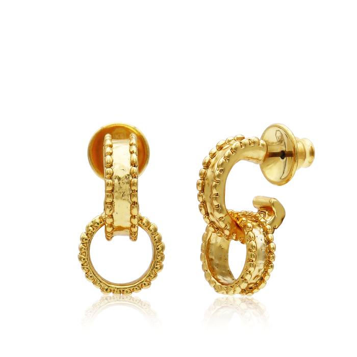 Earrings, Dotty Intertwined Hoops