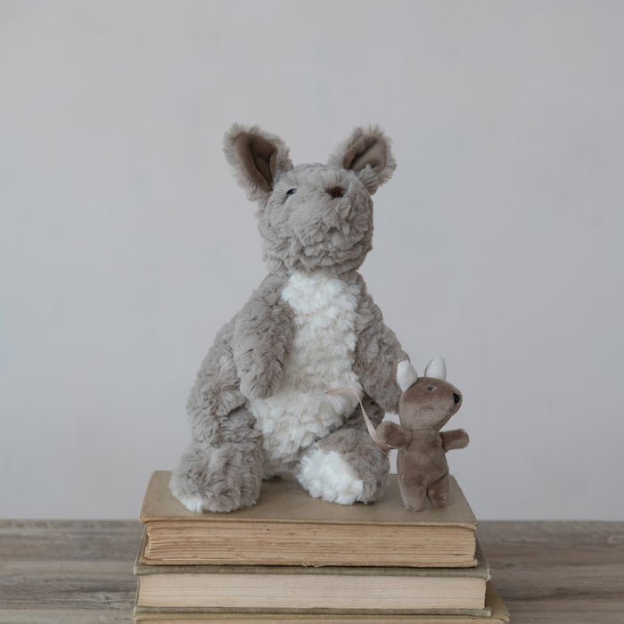 Plush Kangaroo with Joey in Pocket