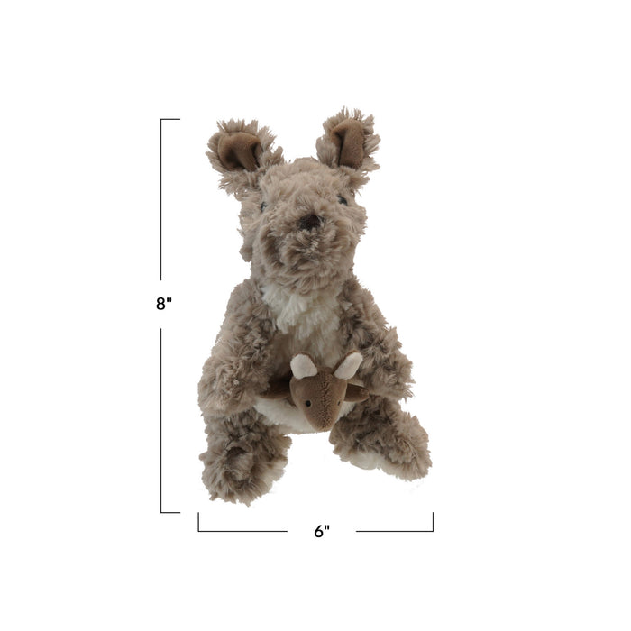Plush Kangaroo with Joey in Pocket