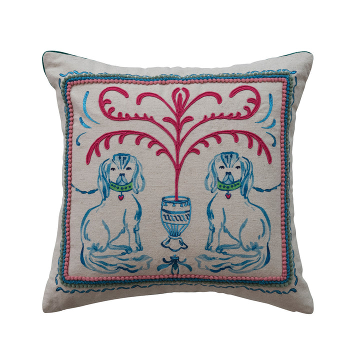 Throw Pillow, Staffordshire Dogs