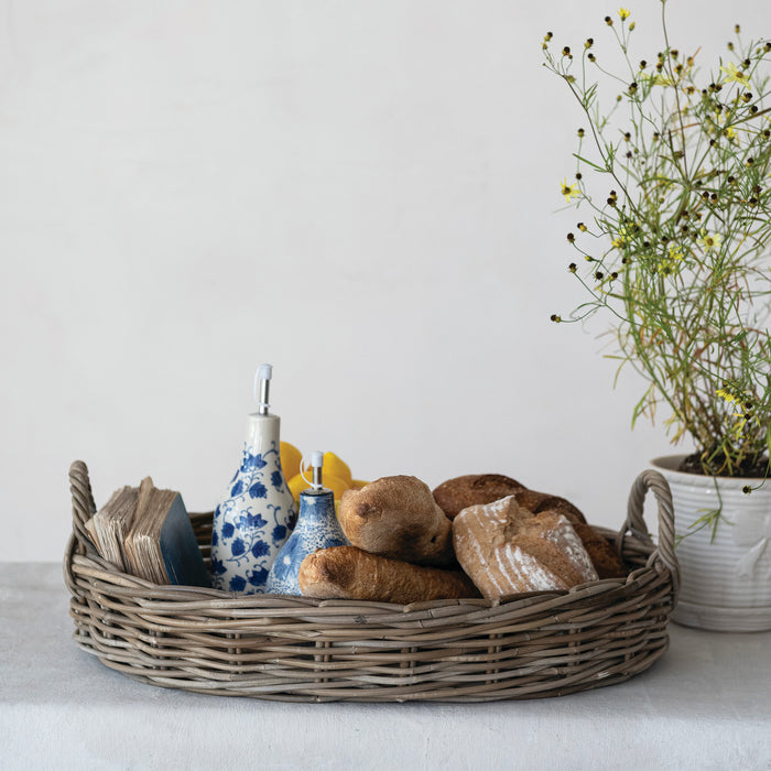 Handwoven Rattan Tray