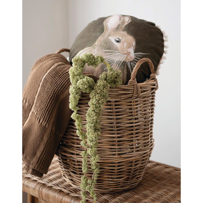 Throw Pillow, Whimsical Rabbit