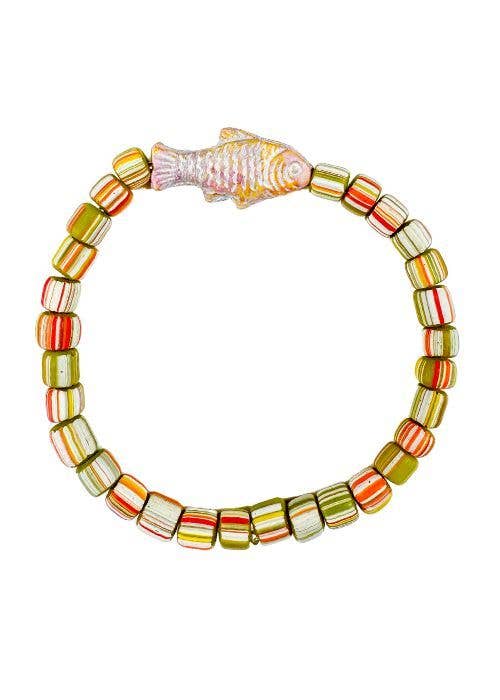 Simple Seed Bracelet | Olive Fish
